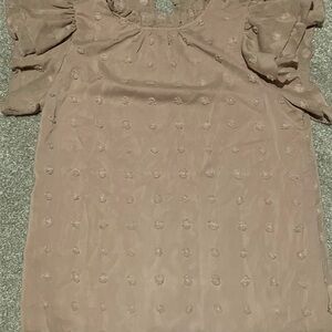 Blush Elegant Puff Sleeve Extra Small Blouse